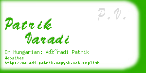 patrik varadi business card